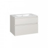 Conjunto mueble de baño y lavabo Baho MANNING biscuit mate 80 cm
