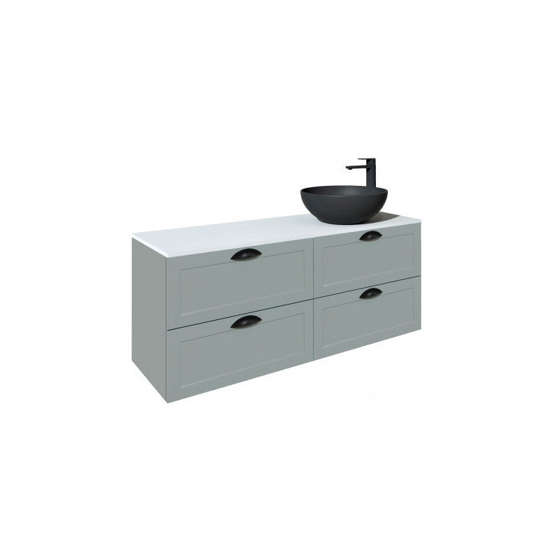 Mueble de baño suspendido Baho CENTURY color greeny 120cm